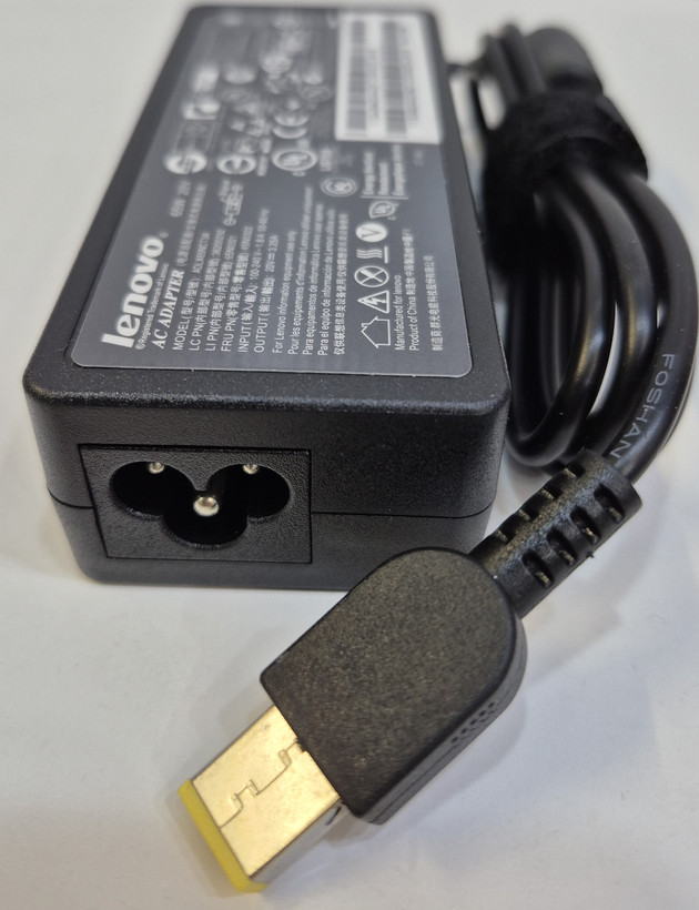 شارژر لپ تاپ لنوو 20 ولت 3.25 آمپر کانکتور USB
